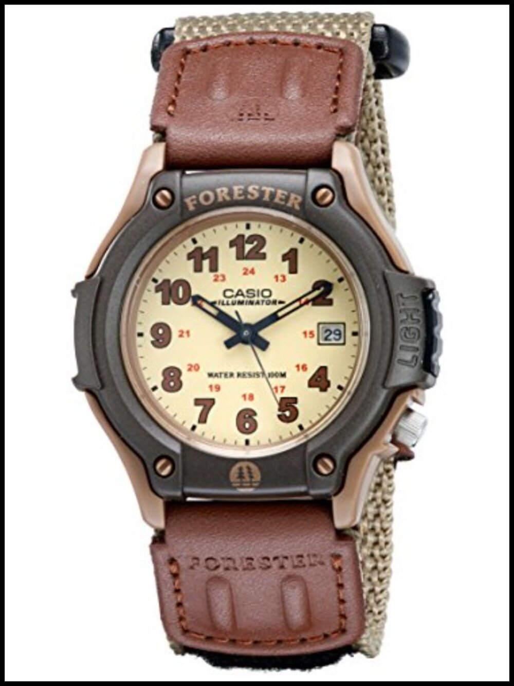 Casio Forester Analog Watch 100M Water Resistant Nylon Band